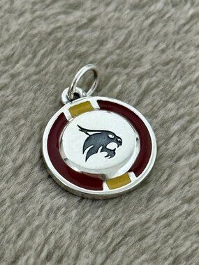 Enamel Texas State University School Spirit Charm